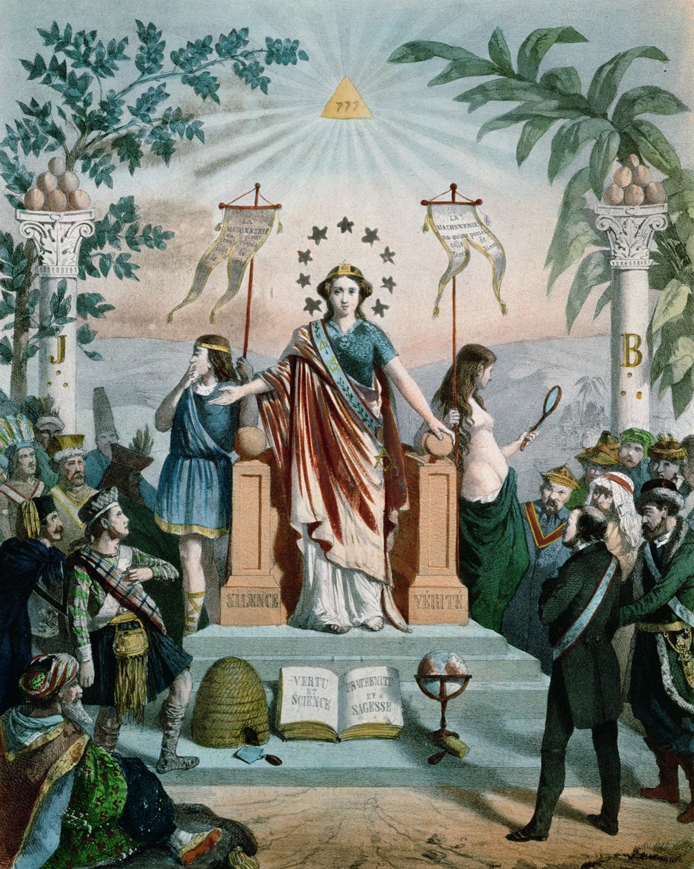 La Massoneria istruisce il popolo, 1875 da Charles Mercereau