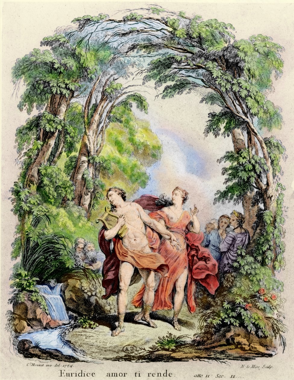 Orfeo guida Euridice fuori dall