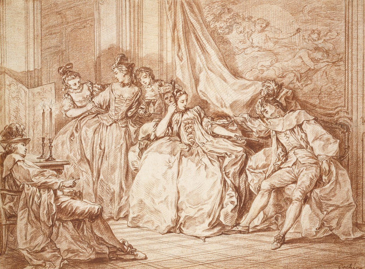 Gruppo di Festaioli da Charles Nicolas II Cochin