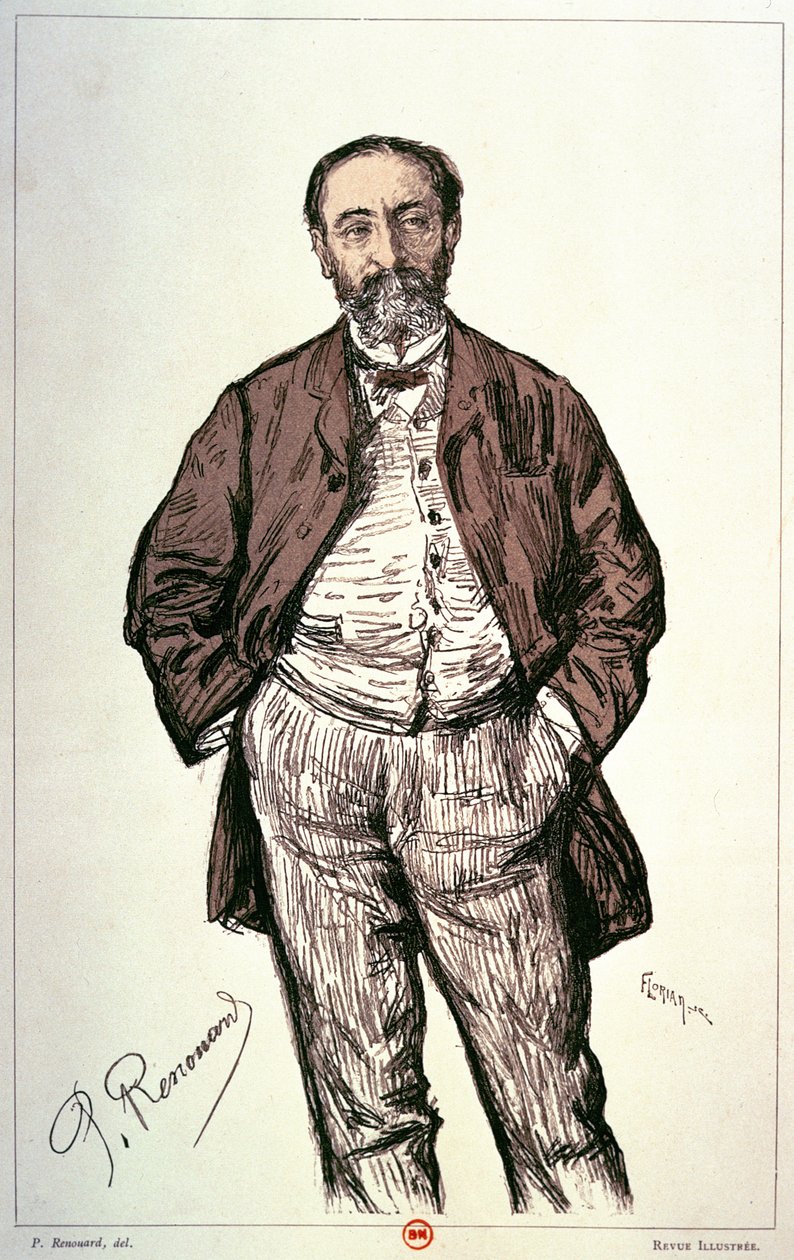 Ritratto di Camille Saint-Saens da Charles Paul Renouard