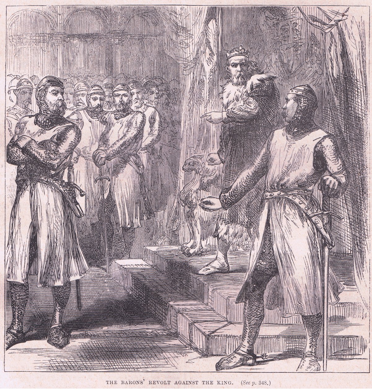 La rivolta dei baroni contro il re da Charles Ricketts