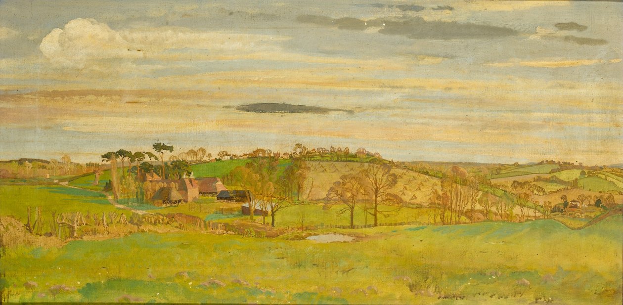 Un paesaggio del Kent da Charles Sims
