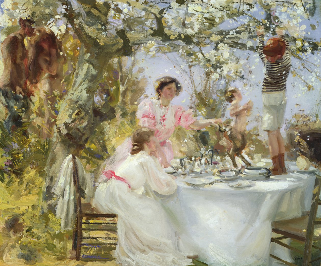 Il piccolo fauno, c.1906 da Charles Sims