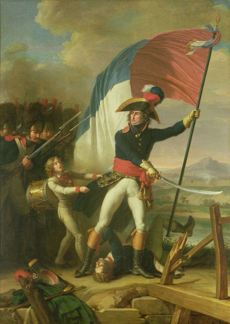 Generale Augereau (1757-1816) sul Ponte alla Battaglia di Arcole il 15 novembre 1796 da Charles Thevenin