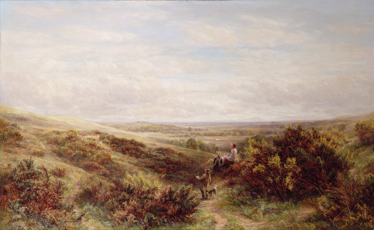 Paesaggio di brughiera con figure da Charles Thomas Bale