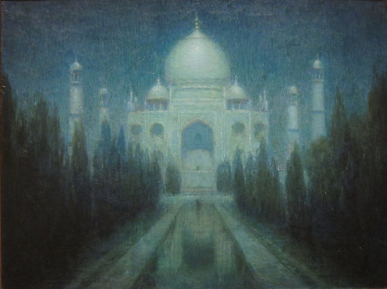 Taj Mahal al chiaro di luna da Charles William Bartlett