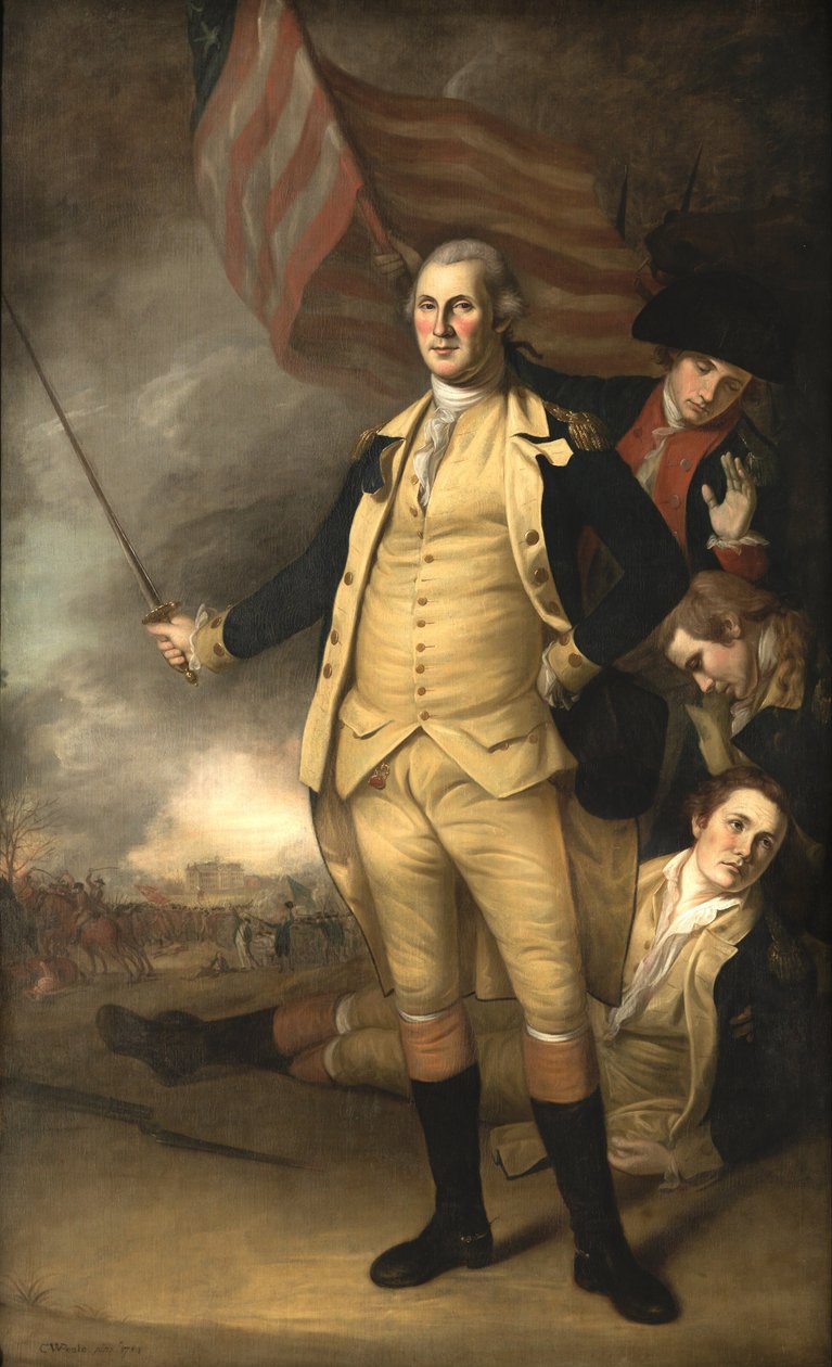 George Washington alla battaglia di Princeton da Charles Willson Peale