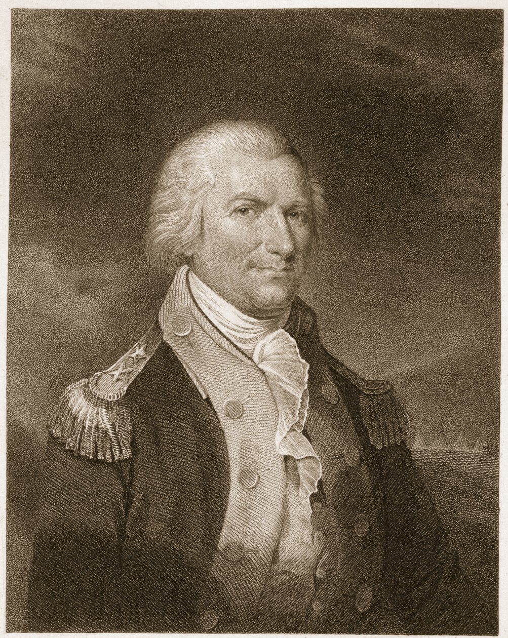 Maggiore Generale Arthur St. Clair, inciso da Edward Wellmore (fl.1835) dopo un disegno dell
