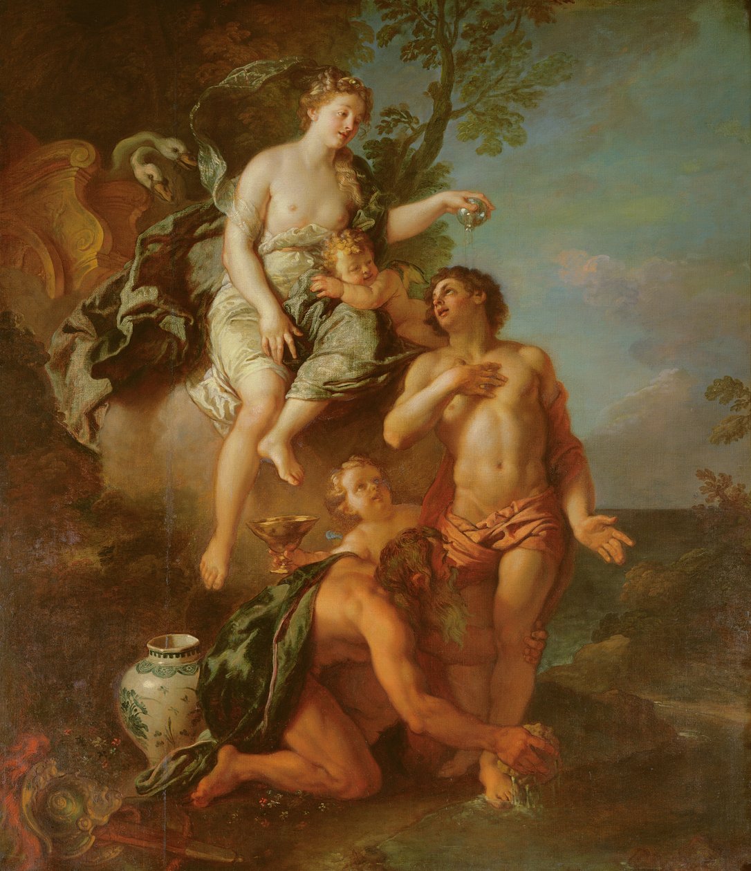 Deificazione di Enea da Charles de la Fosse