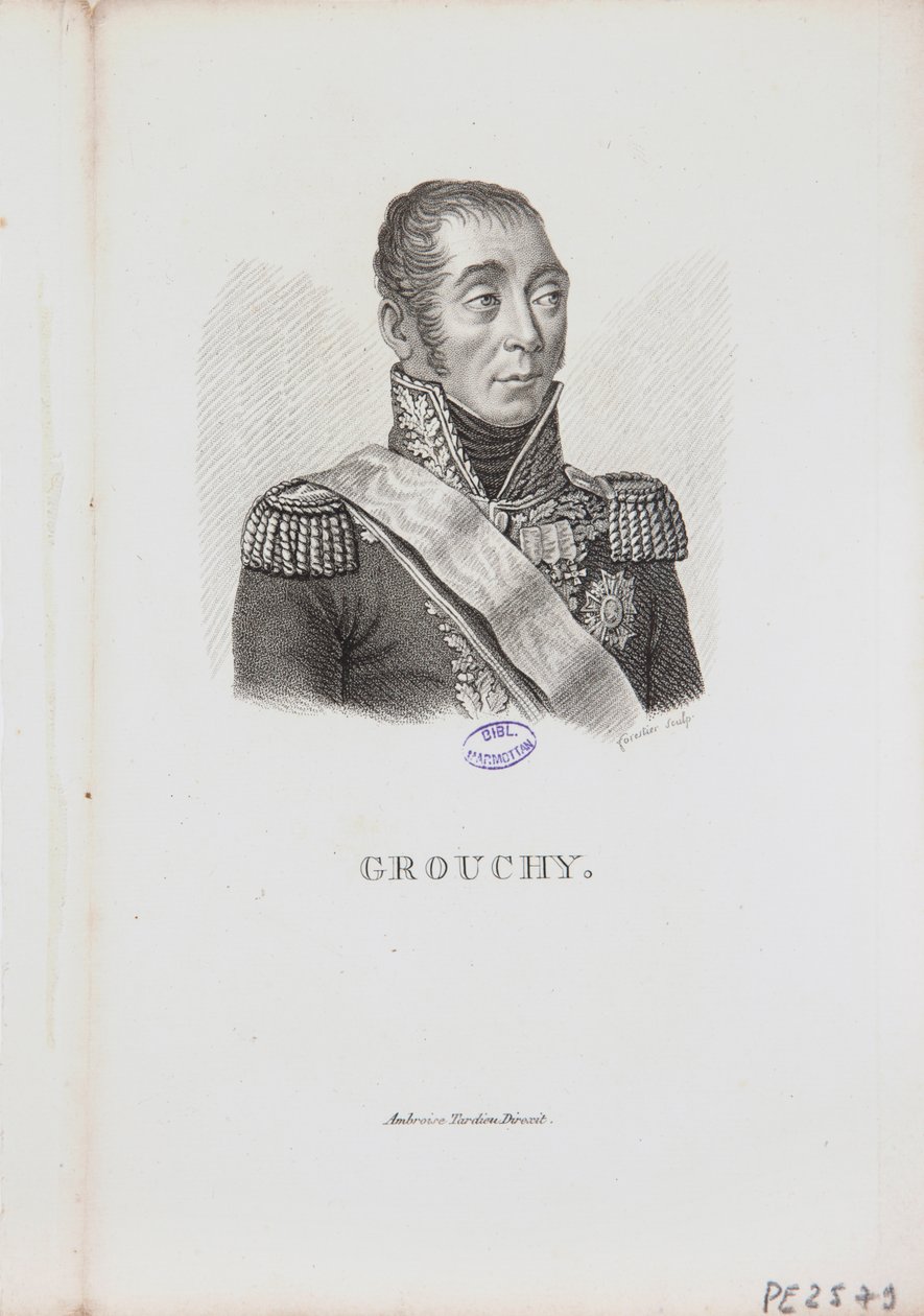 Ritratto del Maresciallo Emmanuel de Grouchy, 1814 da Charles Aimé Forestier