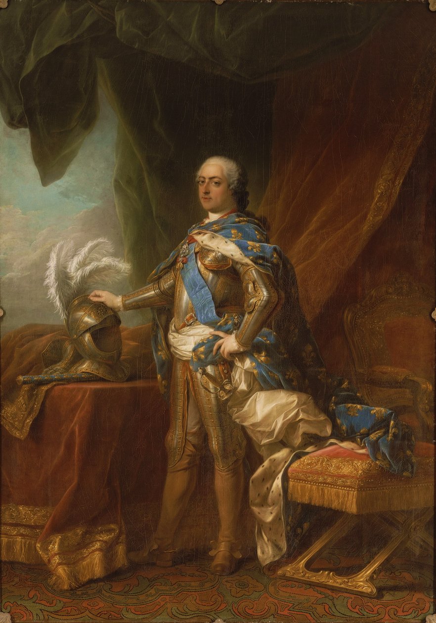 Luigi XV in armatura da Charles André van Loo