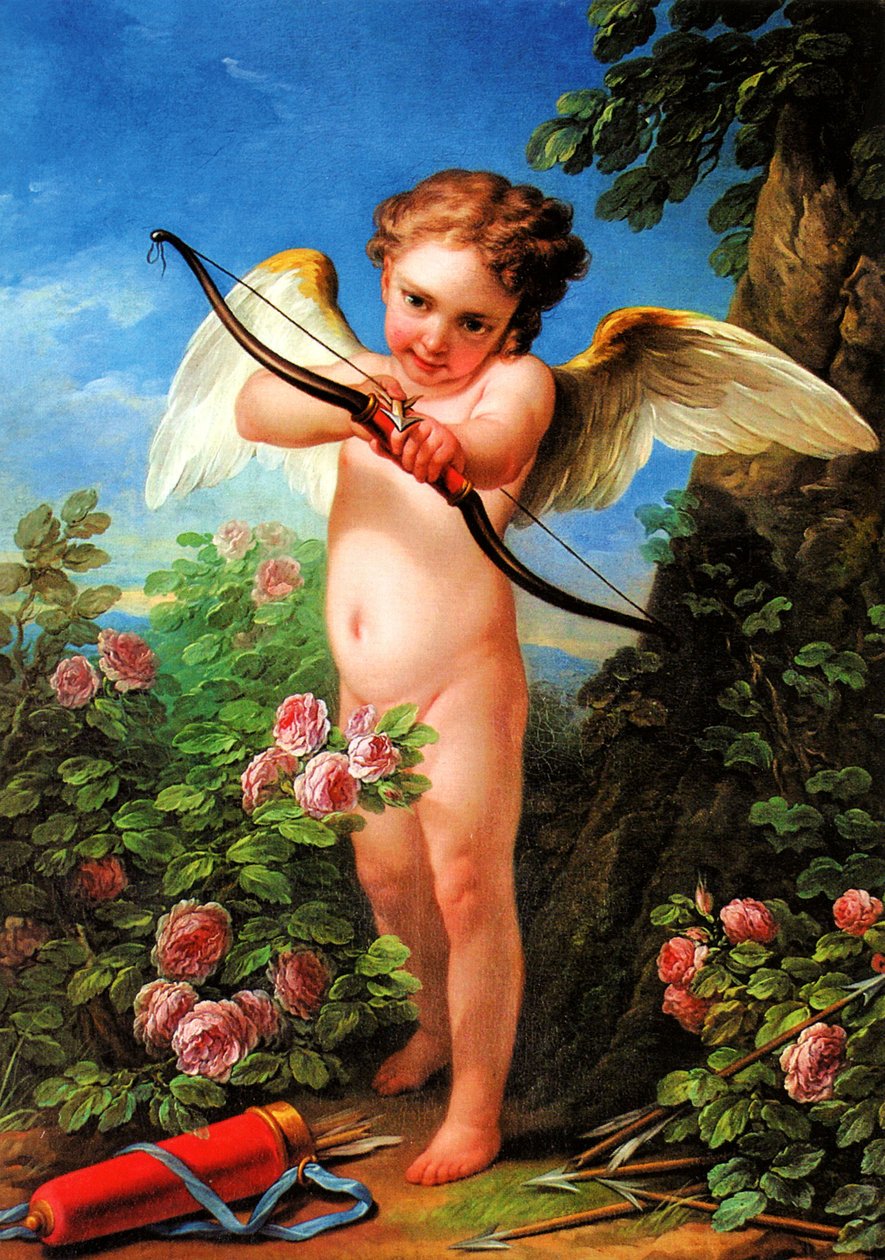 Cupido che scocca una freccia da Charles André van Loo