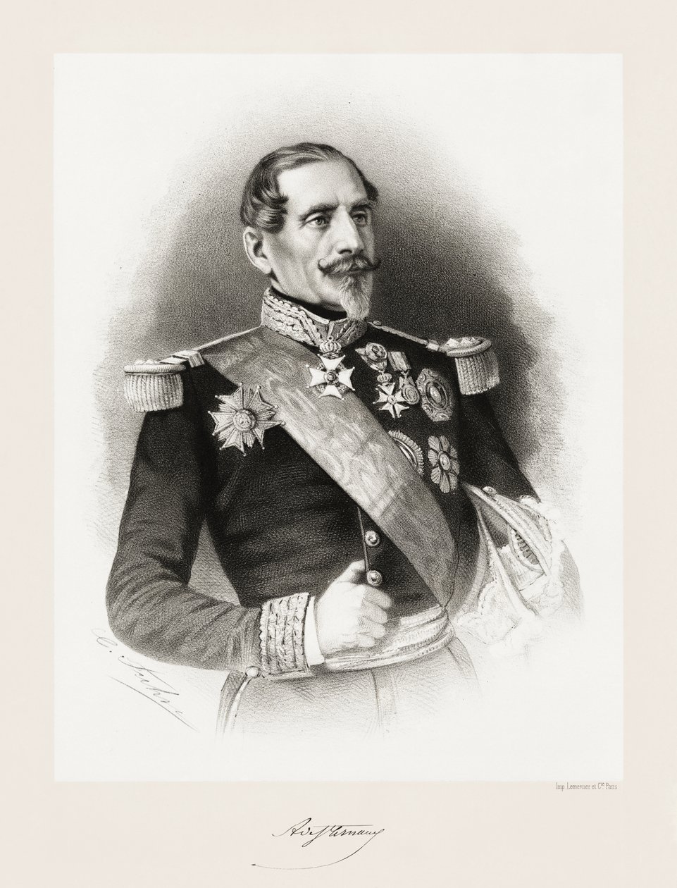 Armand Jacques Achille Leroy de Saint Arnaud, 1865-66 da Charles Jeremie Fuhr