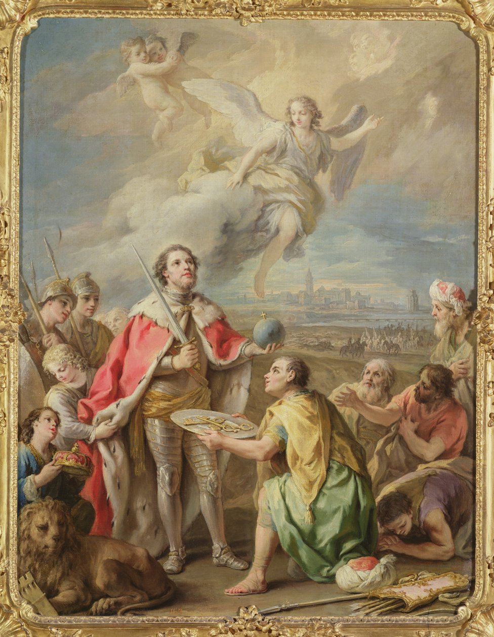 La resa di Siviglia a San Ferdinando da Charles-Joseph Flipart