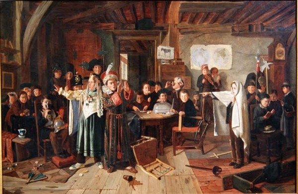 La Mascherata, c.1855 da Charles Hunt