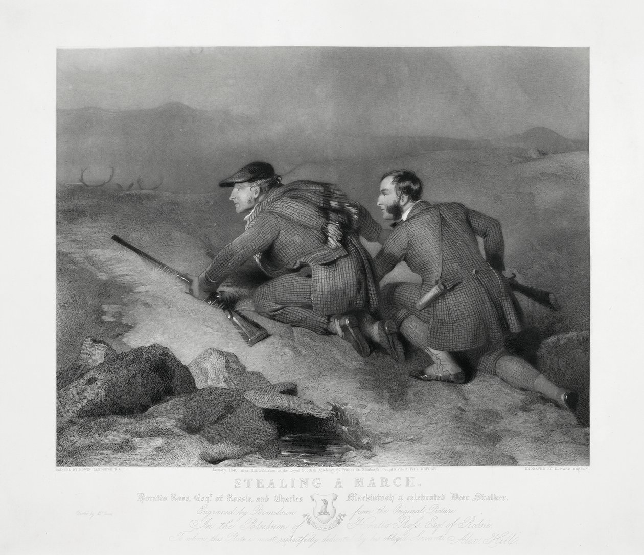 Marcia rubata, inciso da Edward Burton da Charles (after) Landseer