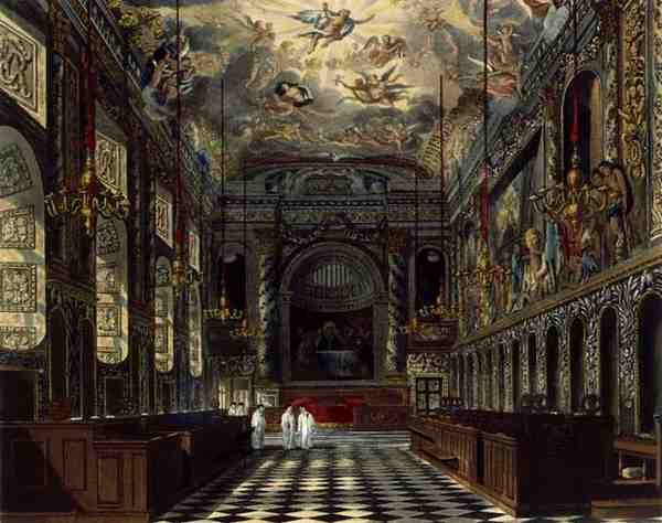 La cappella reale, Castello di Windsor, da 