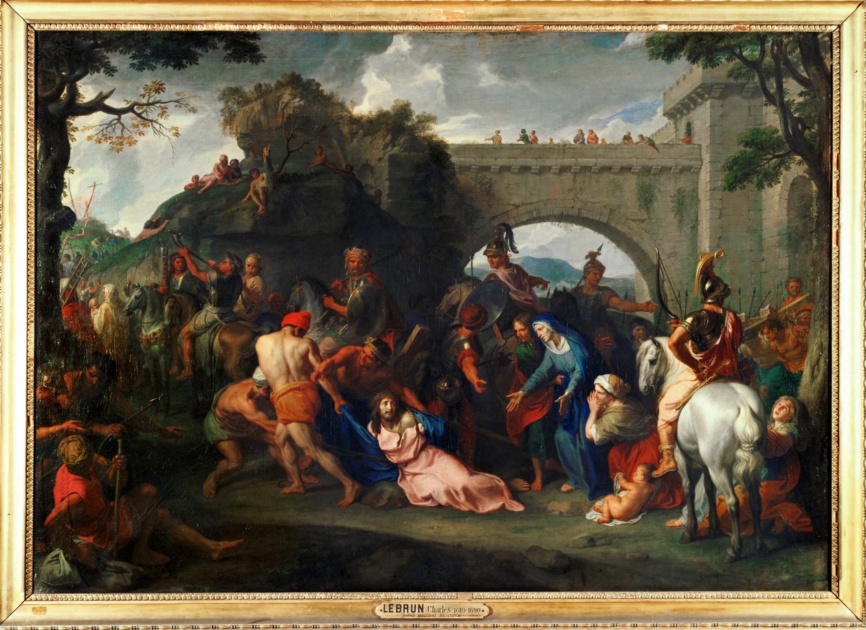 Portare la croce ... da Charles (studio of ) Le Brun