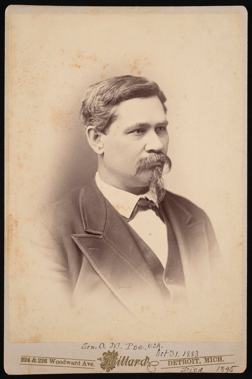 Ritratto di Orlando Metcalfe Poe 1832-1895, 31 ottobre 1883 da Charles A Millard