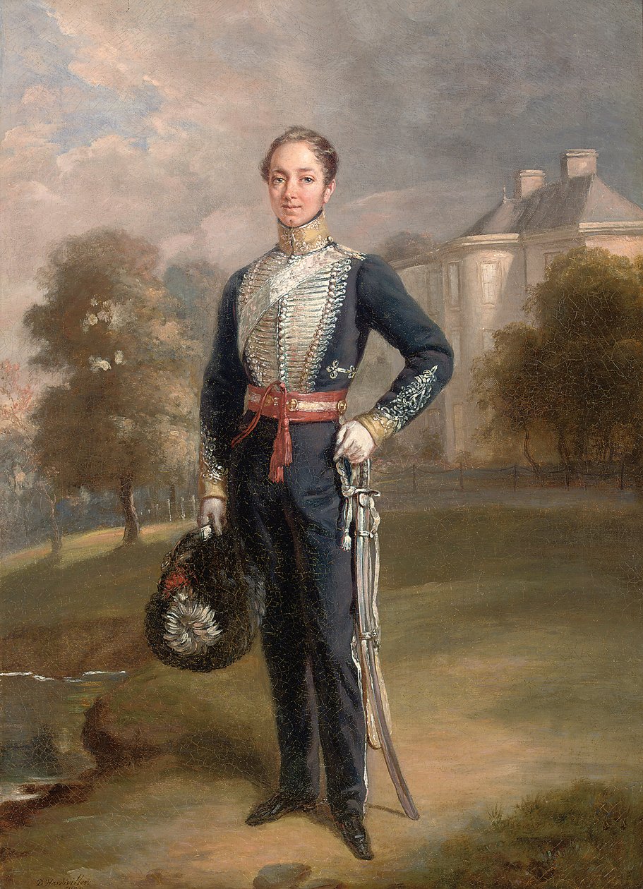Ritratto del tenente George Ramsay di Lixmont da Charles Achille DHardiviller