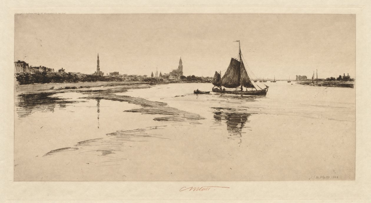 Arnheim sul Reno, 1888 da Charles Adams Platt