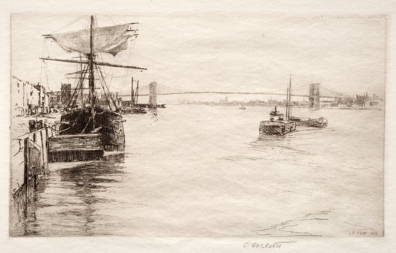 Ponte di Brooklyn, 1888 da Charles Adams Platt