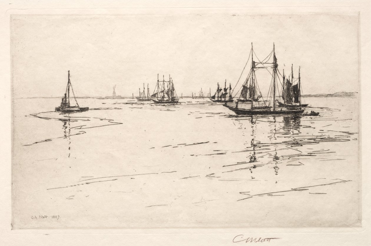 Buttermilk Channel, New York, 1889 da Charles Adams Platt