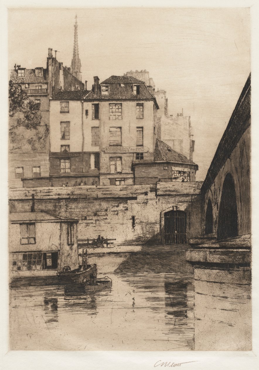 Quai des Orfèvres, Parigi, 1886 da Charles Adams Platt