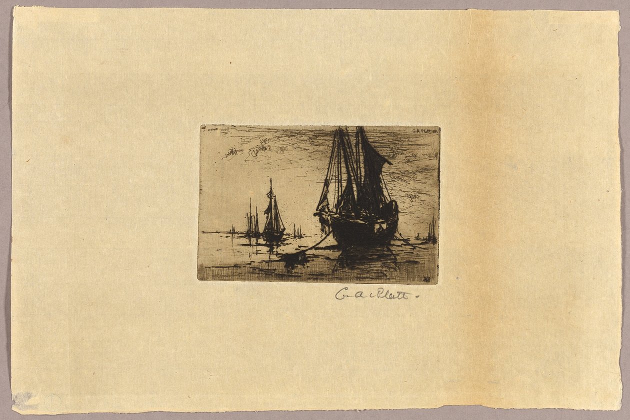 Schizzo di una Barca da Charles Adams Platt
