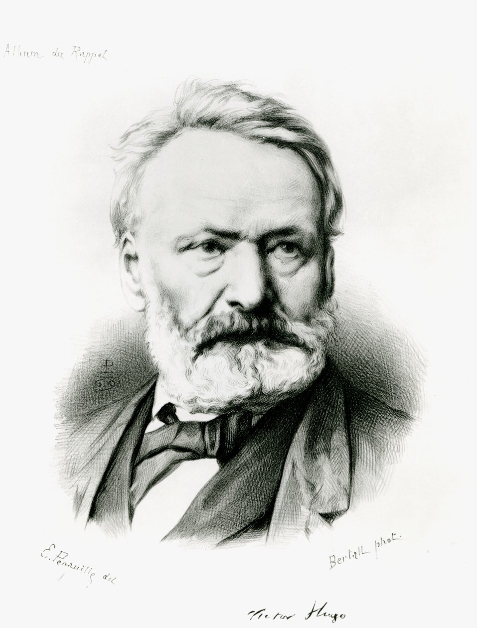 Ritratto di Victor Hugo (1802-85) da 