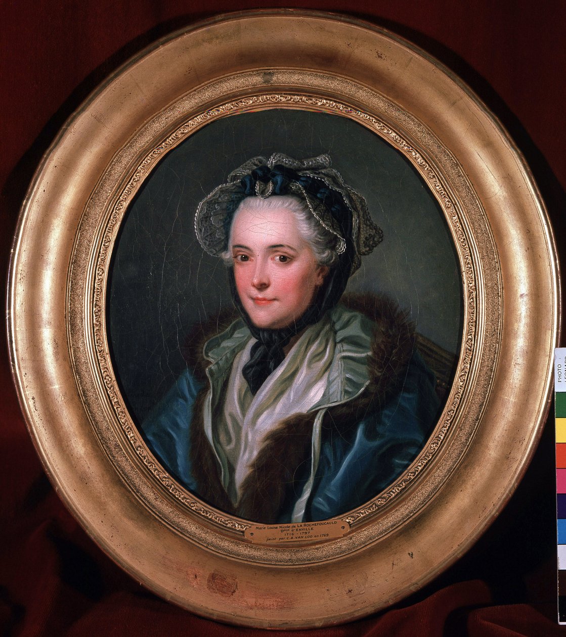 Ritratto di Marie-Louise-Nicole, Duchessa di Enville (1716-1797). Dipinto di Charles Amedee Philippe van Loo (1719-1795) da Charles Amedee Philippe van Loo