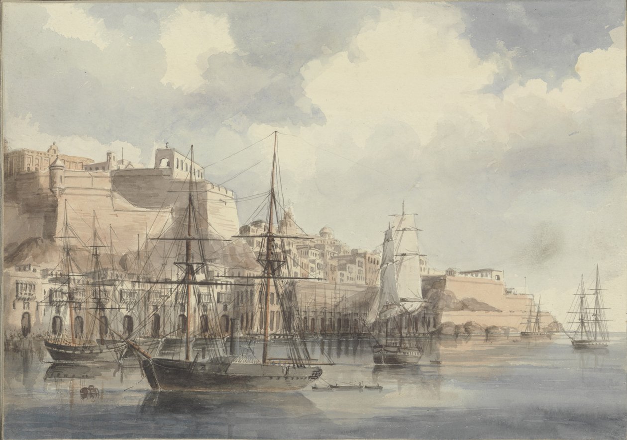 Veduta di Malta da Charles Andrew Dyce