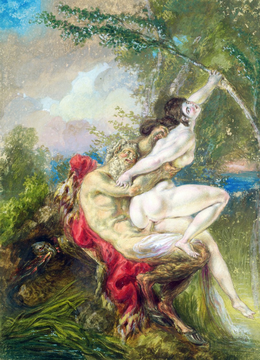 Giove e Antiope, da Histoire Universelle da Charles Antoine (attr. to) Coypel