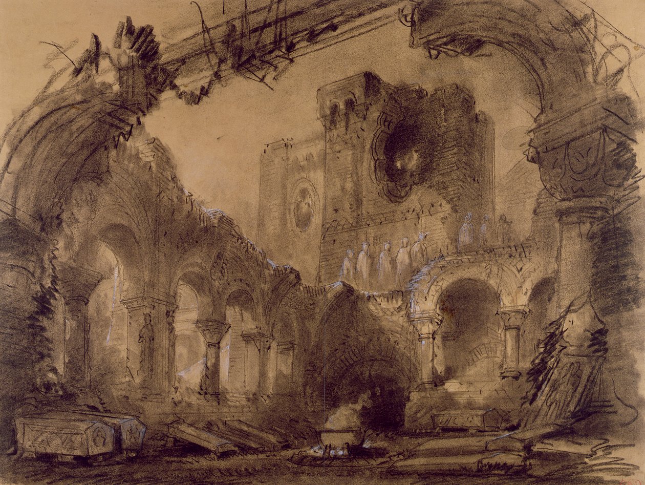 Rovine, scenografia per una rappresentazione di 