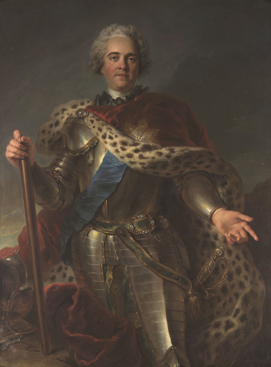 Ritratto di Maurice de Saxe 1696-1750, Maresciallo di Francia, ca 1735-1739 da Charles Antoine Coypel