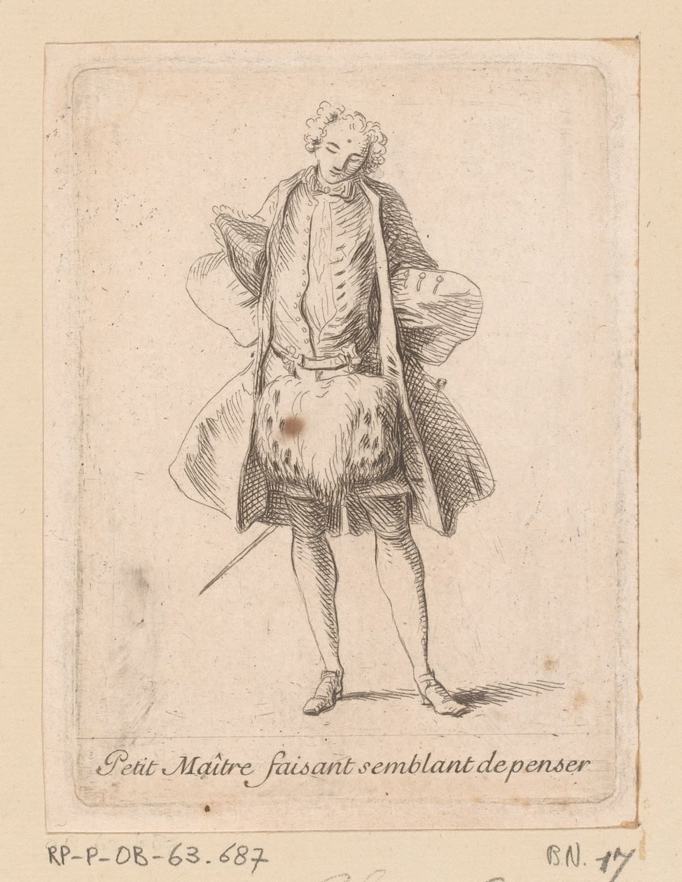 Nobile in piedi visto di fronte da Charles Antoine Coypel
