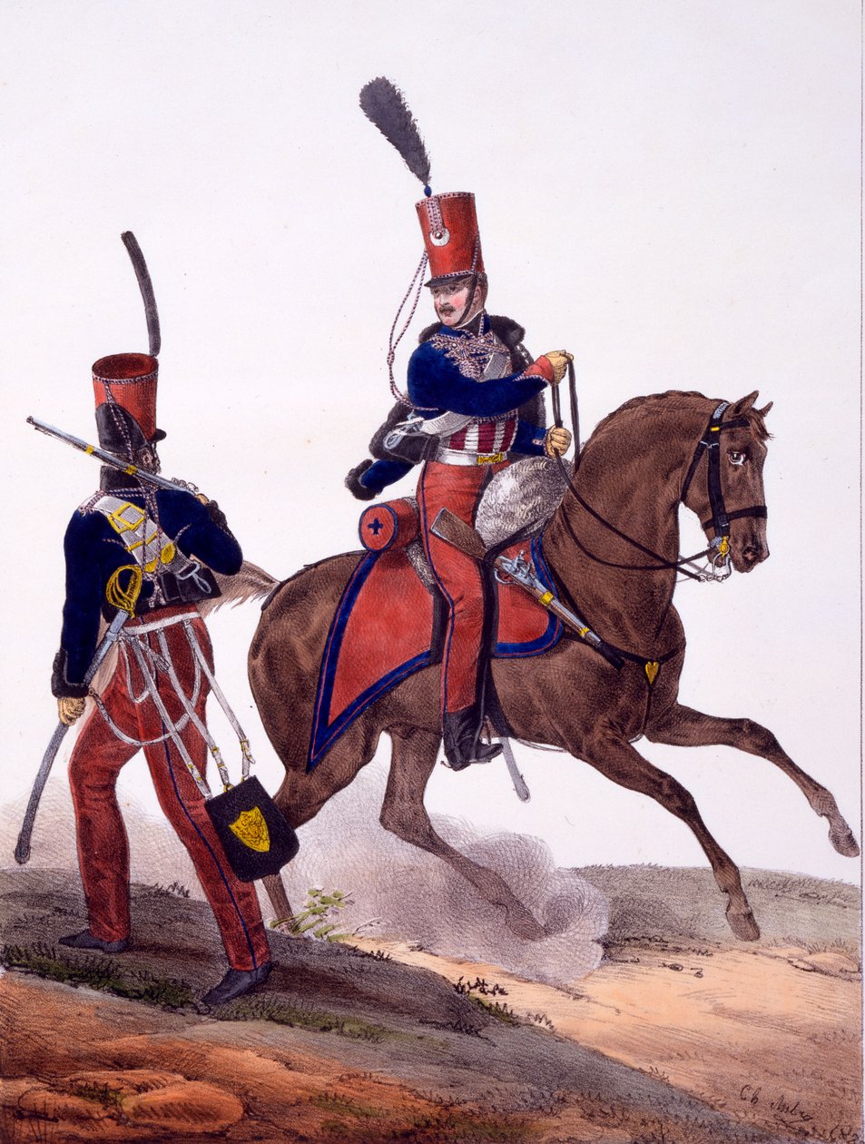 Uniformi del 5° Reggimento Ussari, da 