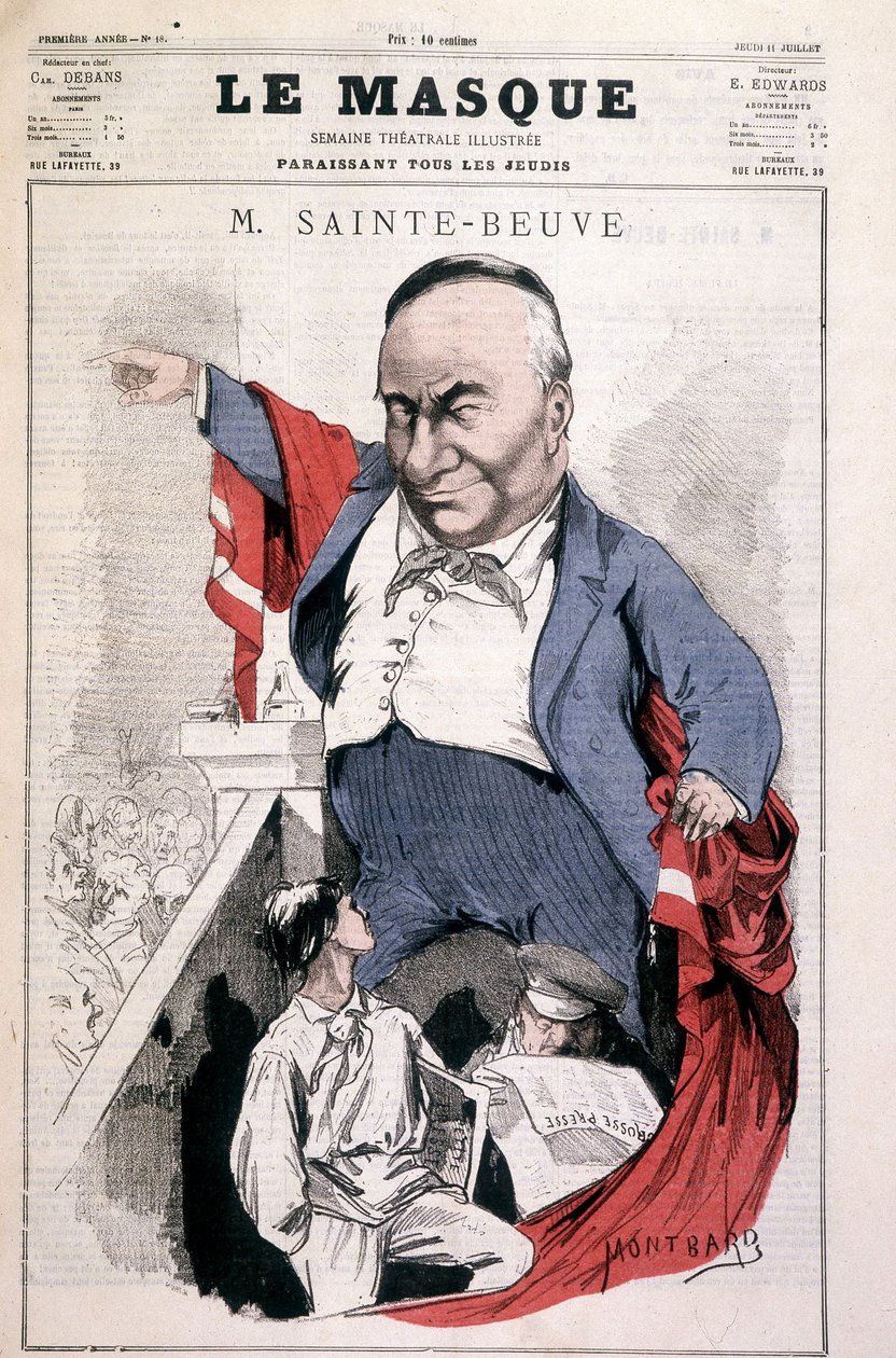 Sainte-Beuve - Montbard, in "Le Mask" del 11/07 da Charles Auguste Loye