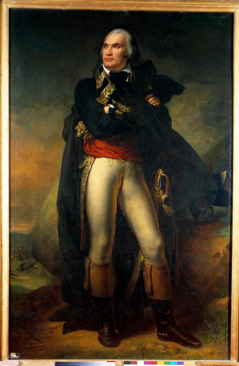 Ritratto a figura intera di Charles Pichegru (1761-1804), Generale in Capo degli Eserciti del Nord, Sambre e Mosa, Reno e Mosella da Charles Auguste Steuben