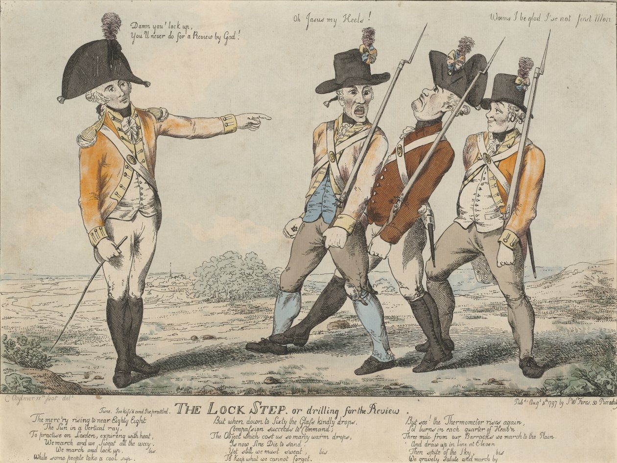 Il passo del lucchetto, o esercitazione per la revisione, 1797 da Charles Aylmer