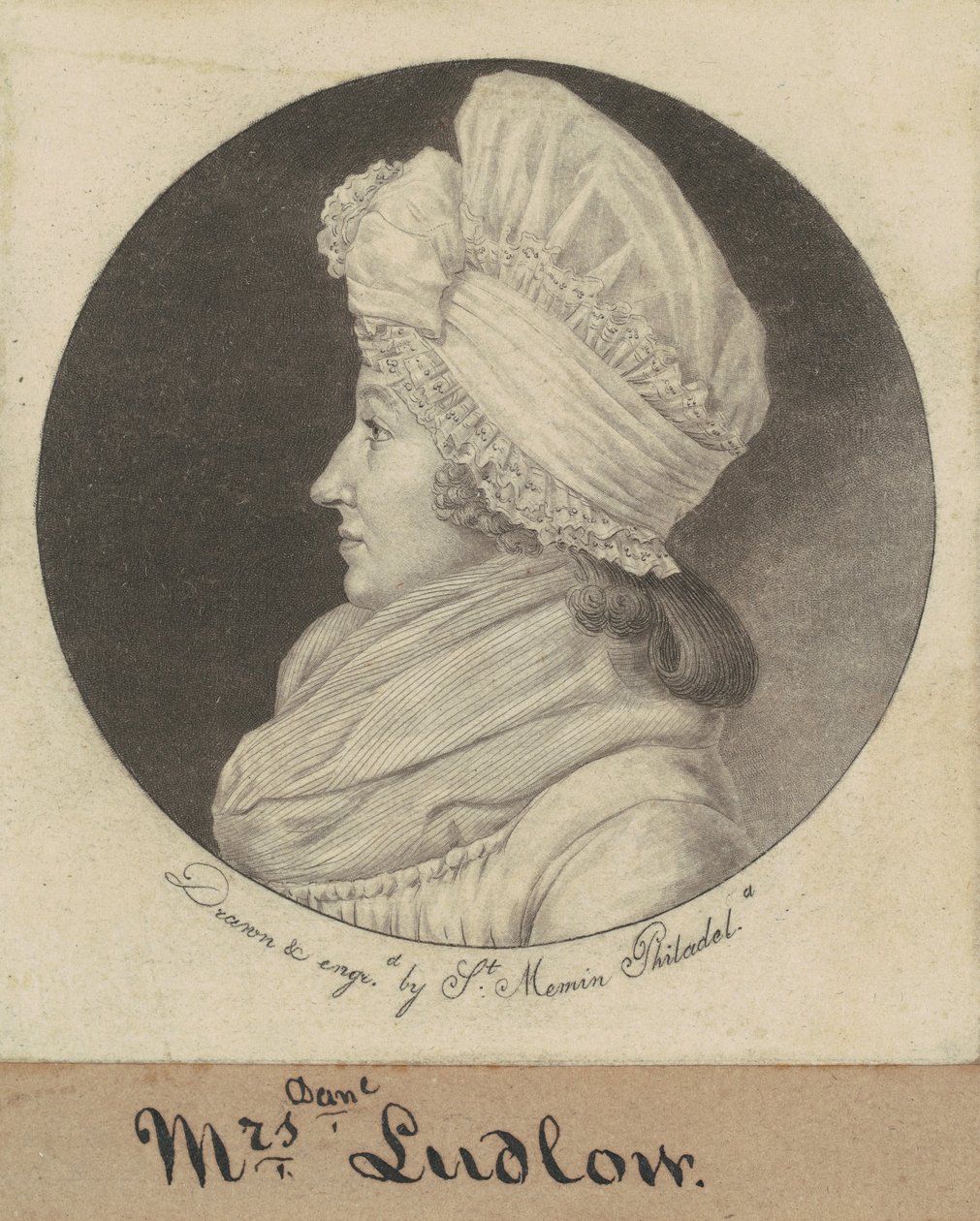 Arabella Duncan Ludlow da Charles B. J. Févret de Saint Mémin