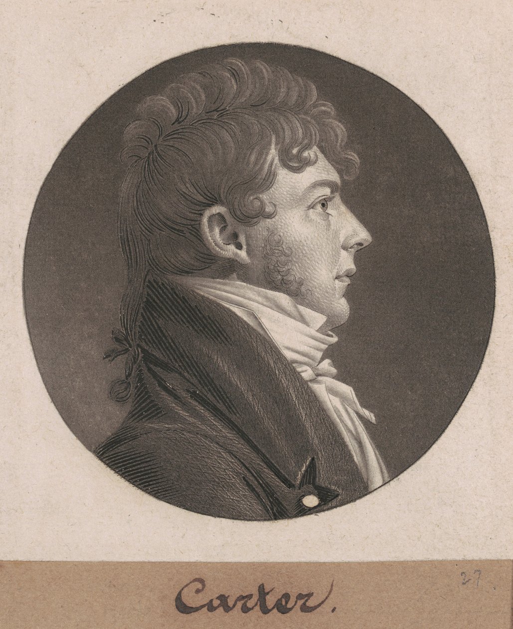 Carrettiere da Charles B. J. Févret de Saint Mémin