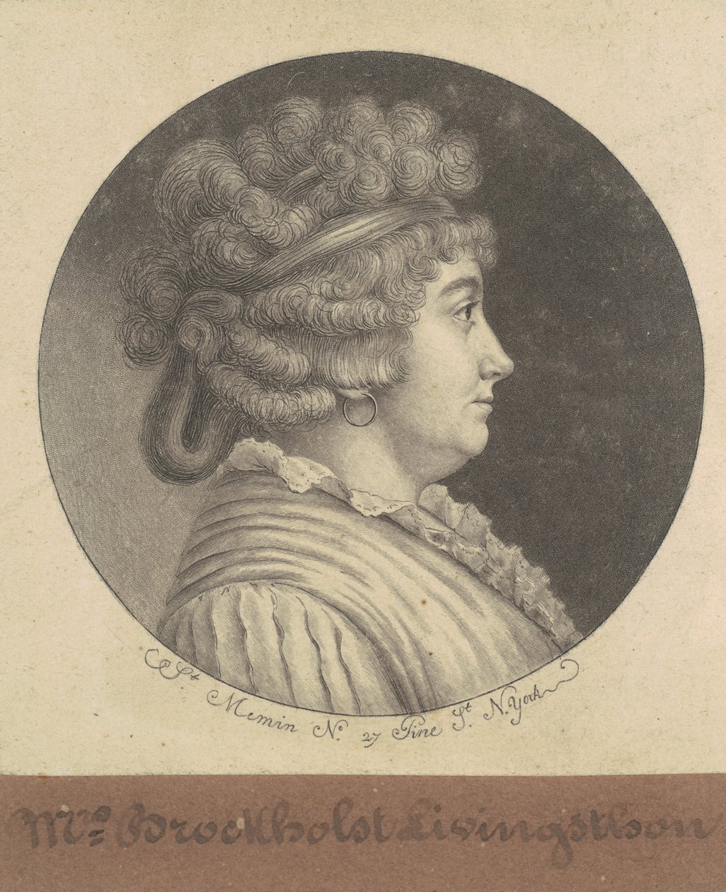 Catherine Keteltas Livingston da Charles B. J. Févret de Saint Mémin