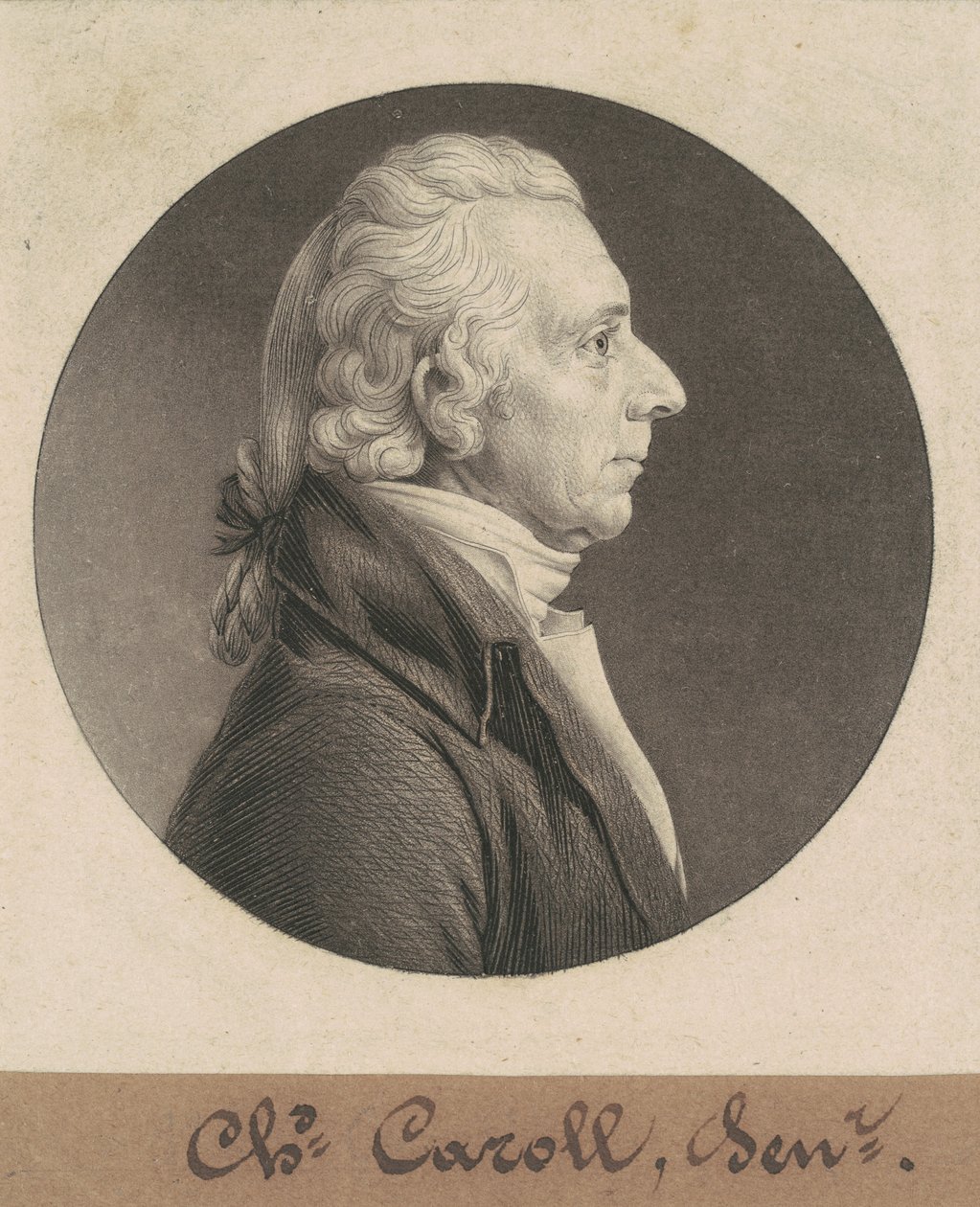 Charles Carroll da Charles B. J. Févret de Saint Mémin