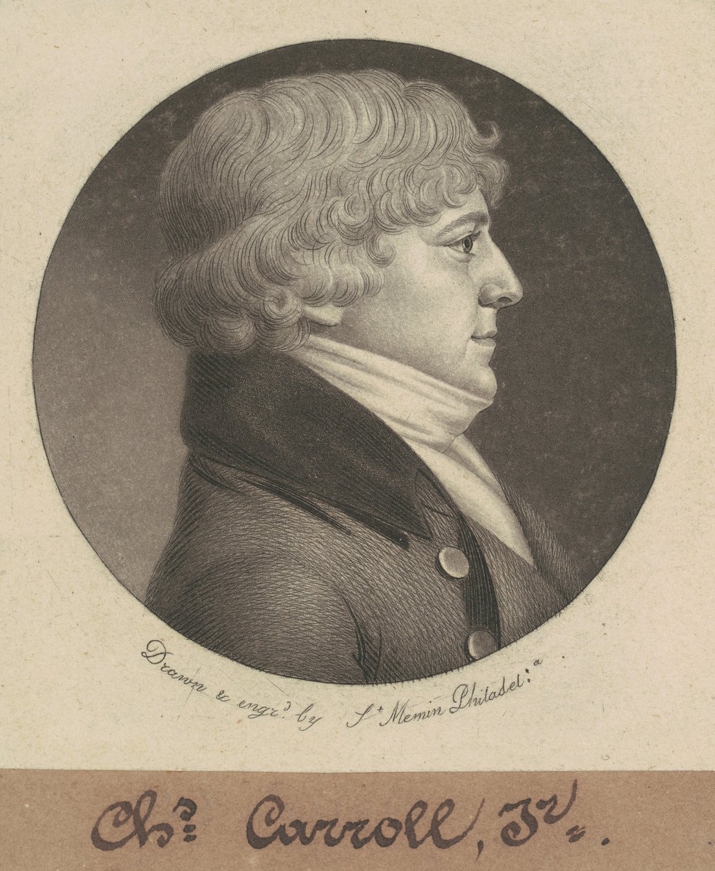 Charles Carroll, Jr. da Charles B. J. Févret de Saint Mémin
