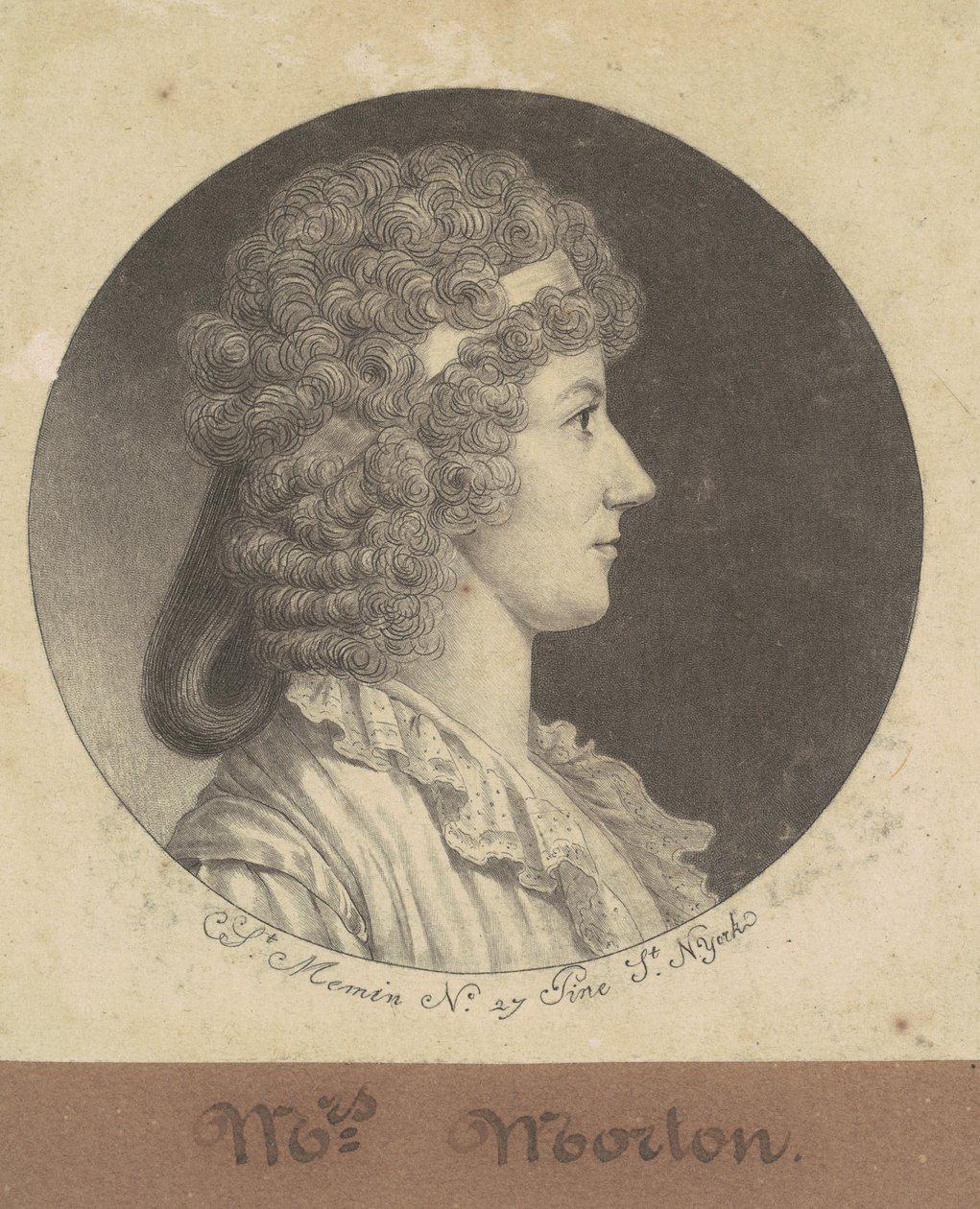 Cornelia Schuyler Morton da Charles B. J. Févret de Saint Mémin