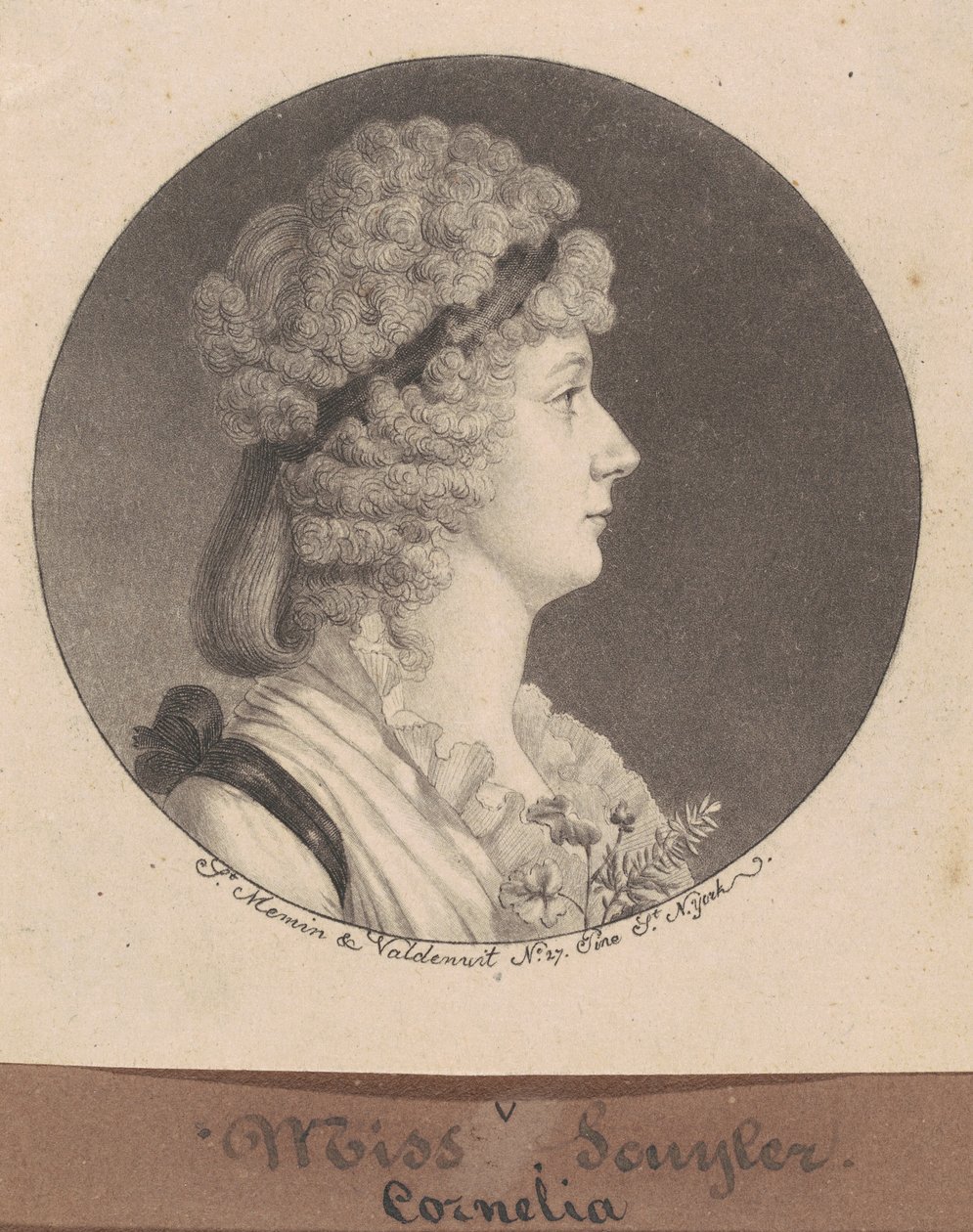 Cornelia Schuyler Morton da Charles B. J. Févret de Saint Mémin