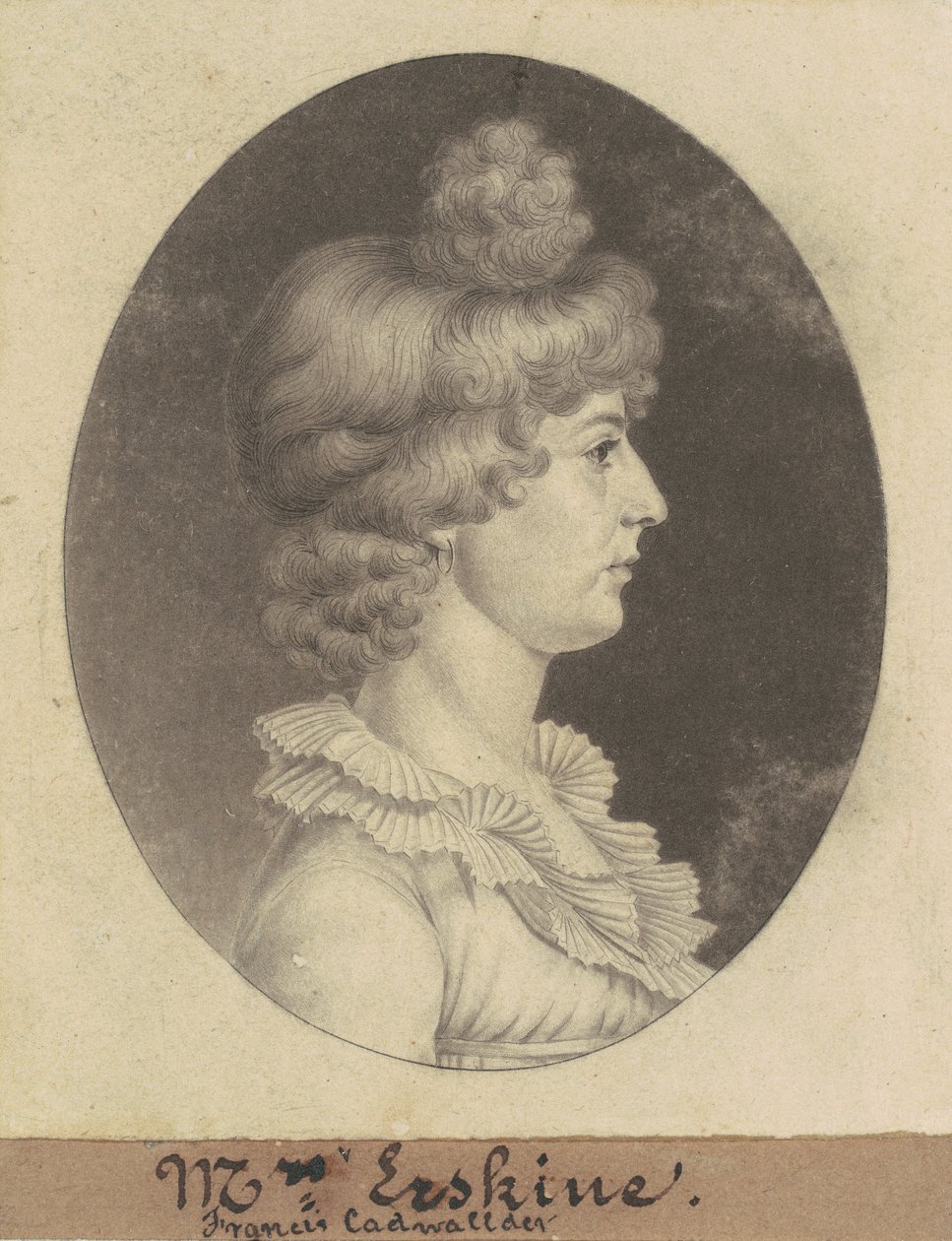 Frances Cadwalader Erskine da Charles B. J. Févret de Saint Mémin