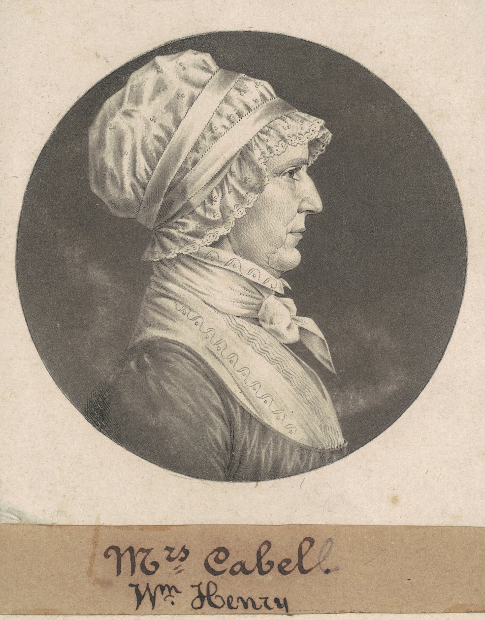 Hannah Carrington Cabell da Charles B. J. Févret de Saint Mémin