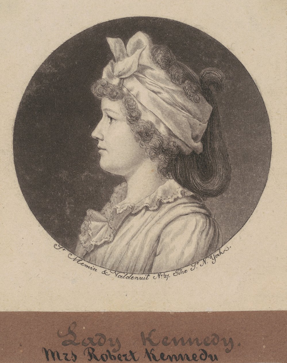 Jane Macomb Kennedy da Charles B. J. Févret de Saint Mémin